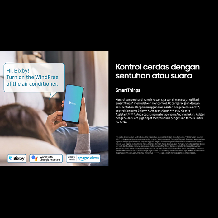 Samsung AC Inverter WindFree Ultra with Air Purification PM1.0 Filter 1 1/2 PK - AR12CYKAAWKNSE